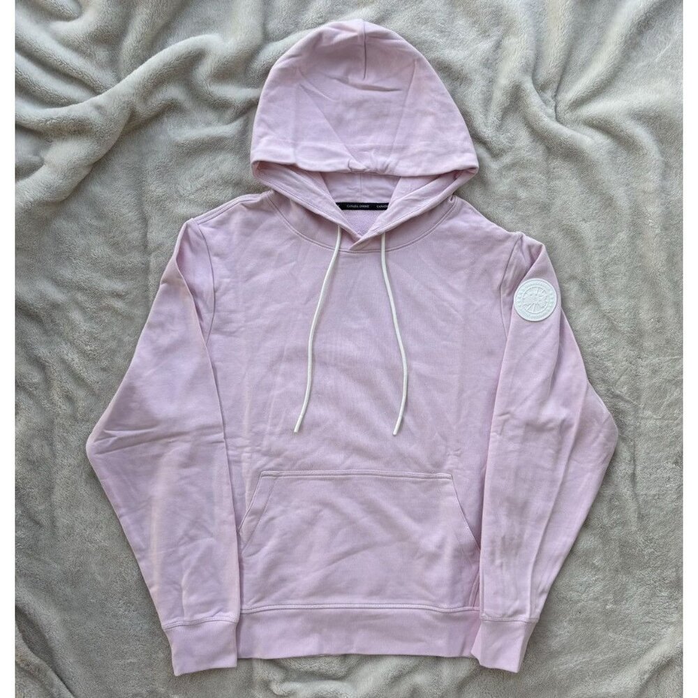 Canada Goose Pastel Sunset Pink Badge Hoodies